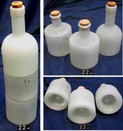 22 3 BOTELLAS VIDRIO APILABLES